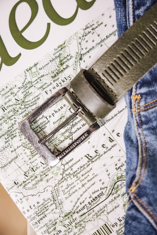 Ceinture en cuir - Kaki