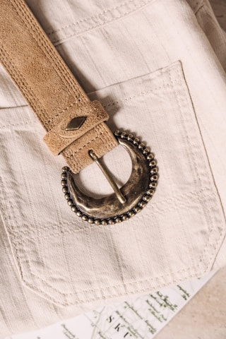 Ceinture en nubuck - Camel