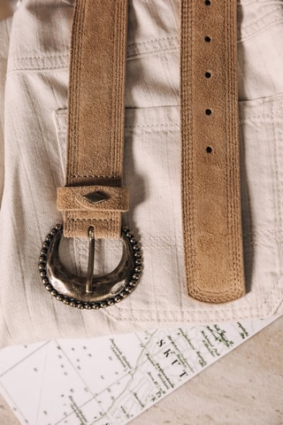 Ceinture en nubuck - Camel