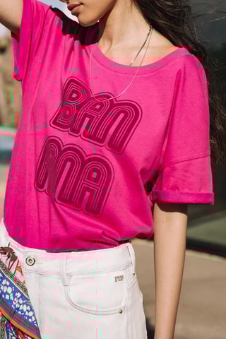 T-shirt loose - Rouge