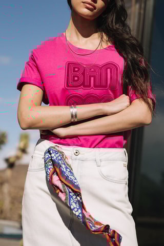 T-shirt loose - Rouge