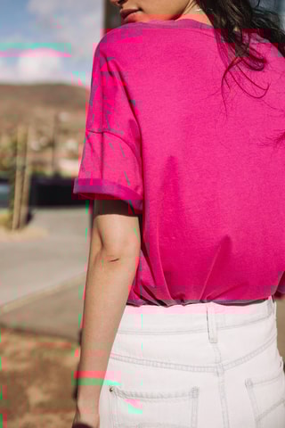 T-shirt loose - Rouge