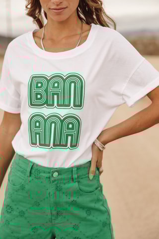 T-shirt loose - Blanc