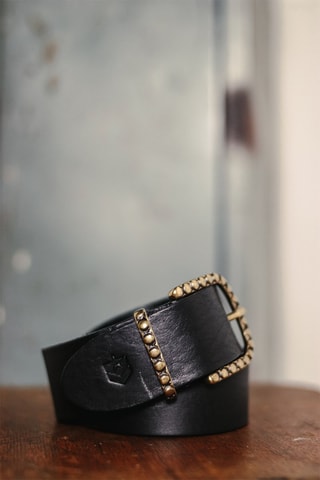 Ceinture en cuir Annie - Noir