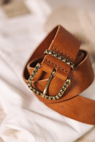 Ceinture en cuir Annie - Marron