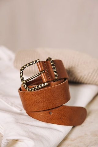 Ceinture en cuir Annie - Marron