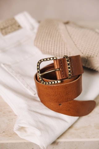 Ceinture en cuir Annie - Marron