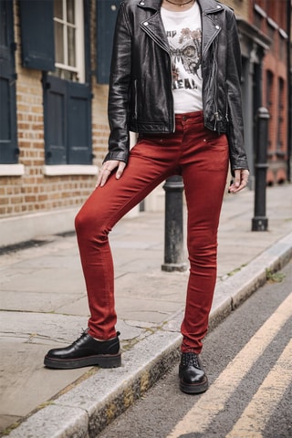 Pantalon slim Alexa - Marron