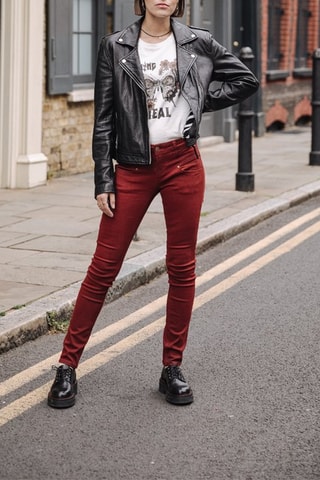 Pantalon slim Alexa - Marron