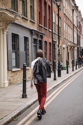 Pantalon slim Alexa - Marron