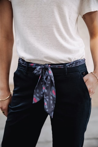 Pantalon slim 7/8 Claudia Felicita - Bleu foncé