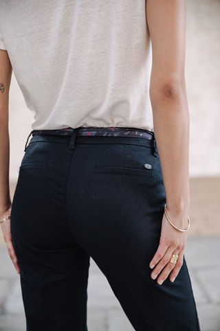 Pantalon slim 7/8 Claudia Felicita - Bleu foncé