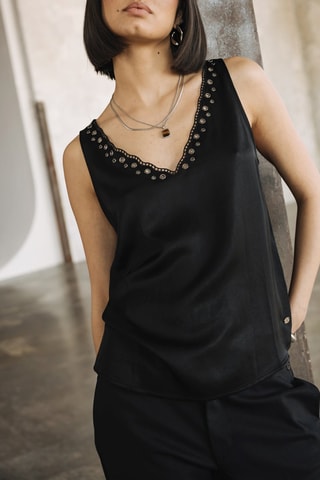 Top sans manches - Noir