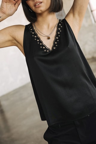 Top sans manches - Noir