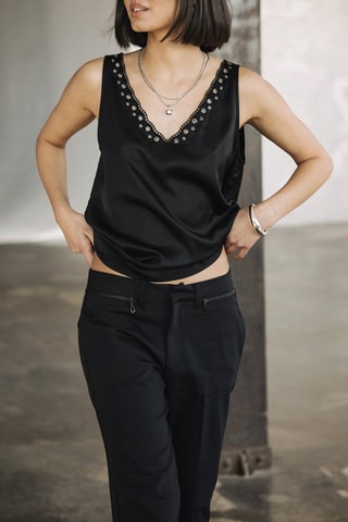 Top sans manches - Noir