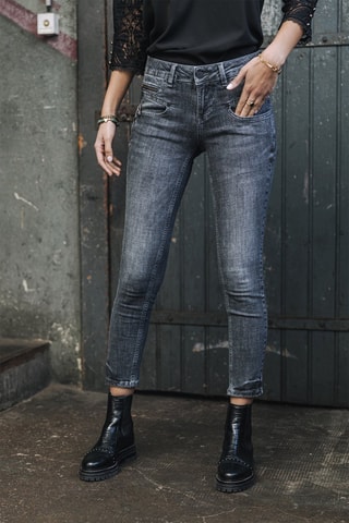 Jean super slim Alexa High Waist Cropped SDM - Bleu