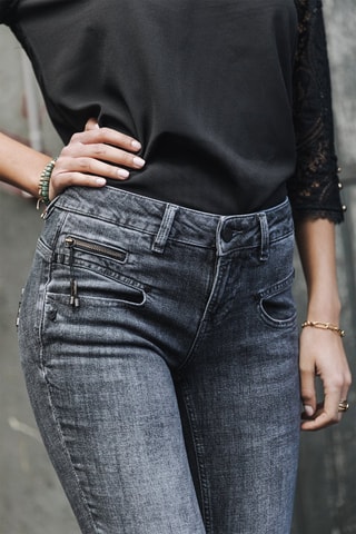 Jean super slim Alexa High Waist Cropped SDM - Bleu