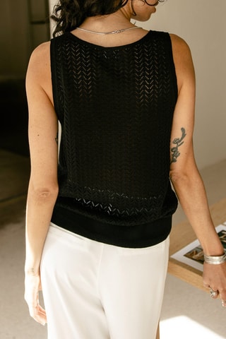 Top sans manches - Noir