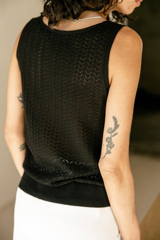 Top sans manches - Noir