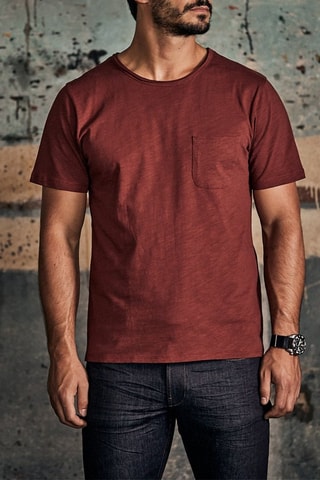 T-shirt Gabino Basic - Marron
