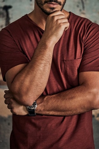 T-shirt Gabino Basic - Marron