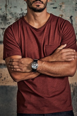 T-shirt Gabino Basic - Marron