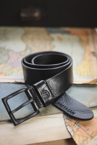 Ceinture en cuir - Noir