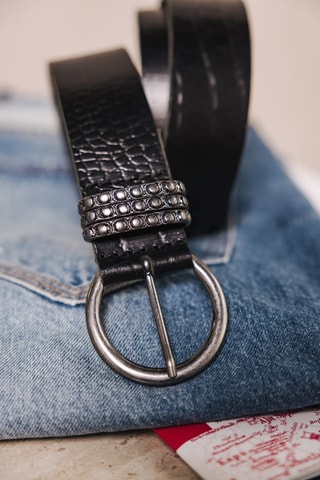 Ceinture en cuir - Noir