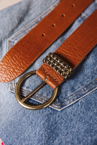 Ceinture en cuir - Camel