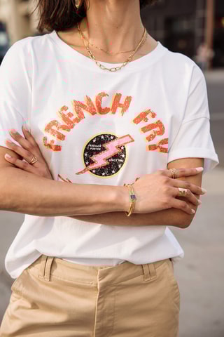 T-shirt loose - Blanc