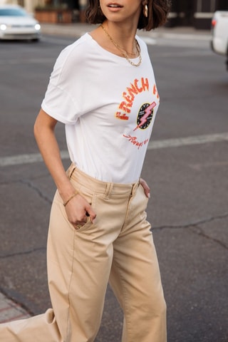 T-shirt loose - Blanc