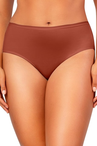 Cueca cintura subida Parfait Panty Castanho