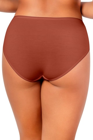 Cueca cintura subida Parfait Panty Castanho