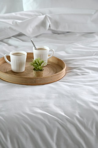 Funda de almohada de algodón 78 hilos/cm² Elysée - Blanco 