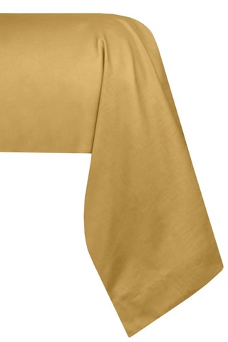 Funda de almohada de algodón 78 hilos/cm² Elysée - Mostaza