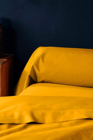 Funda de almohada de algodón 57 hilos/cm² Lina - Curry