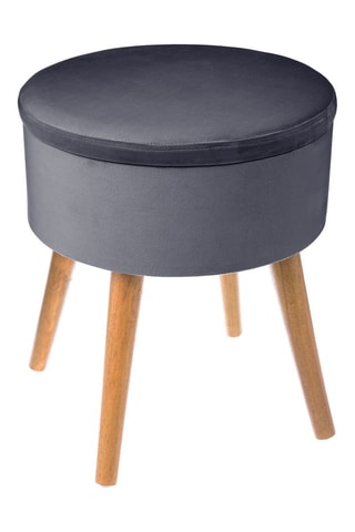 Taburete con arcón de pino Tess - 36 x 44 cm