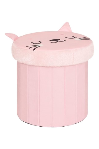 Puf organizador Chat - Rosa