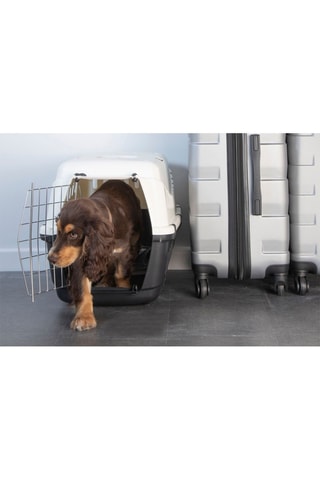 Transportín - Crudo y negro - 58 x 38 x 38 cm