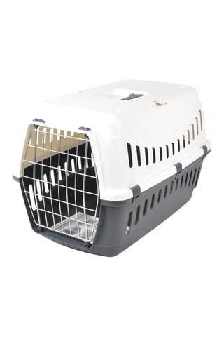 Transportín - Crudo y negro - 58 x 38 x 38 cm