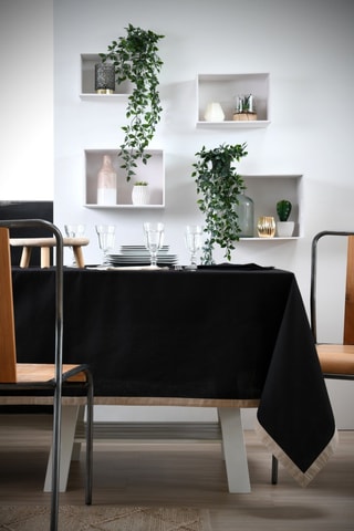 Mantel Duo - Negro y beige