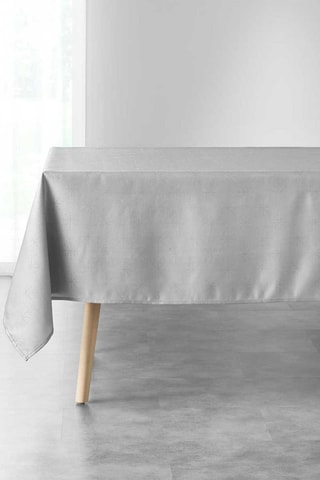 Mantel rectangular Etoiles - Gris y plateado