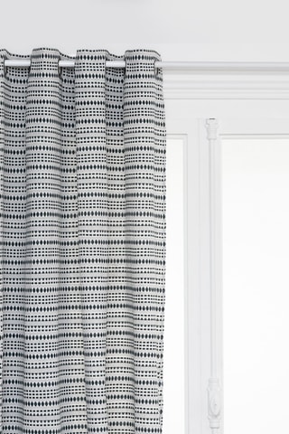 Cortina - Azul y gris - 130 x 0,5 x 260 cm