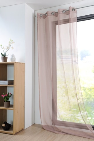 Visillo Roselin - Rosa pastel - 140 x 280 cm