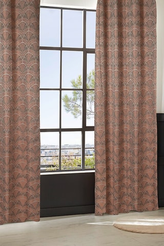 Cortina Jacq Mizani - Rojo teja - 135 X 260 cm