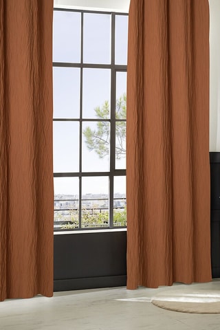 Cortina Maely - Rojo teja - 135 X 260 cm