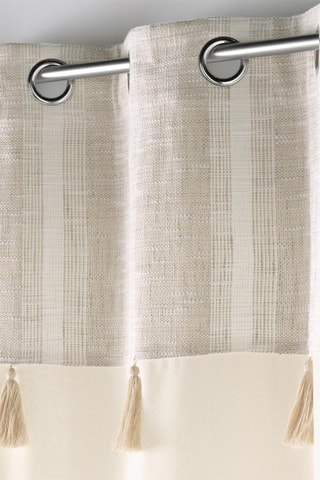 Cortina Baobab Island - Gris y beige - 140 x 240 cm