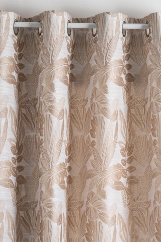 Cortina Bejuco - Beige y dorado - 140 x 260 cm