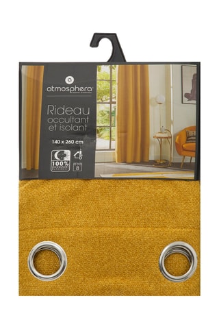 Cortina Lua - Ocre - 140 x 260 cm