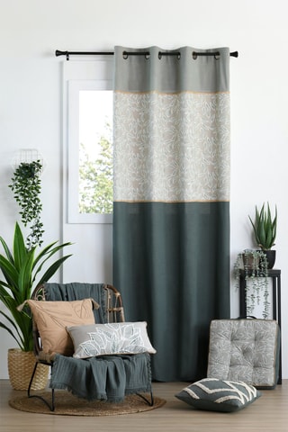 Cortina Manisa - Verde - 140 x 260 cm